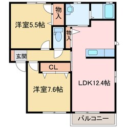 シャーメゾンなおのの物件間取画像